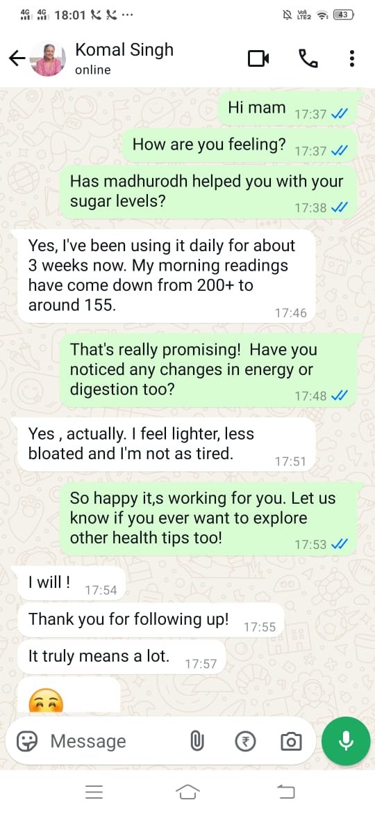 Harsh Gupta, Madhurodh customer