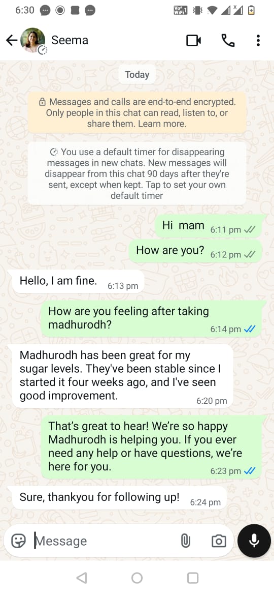 Neeraj Sharma, Madhurodh customer